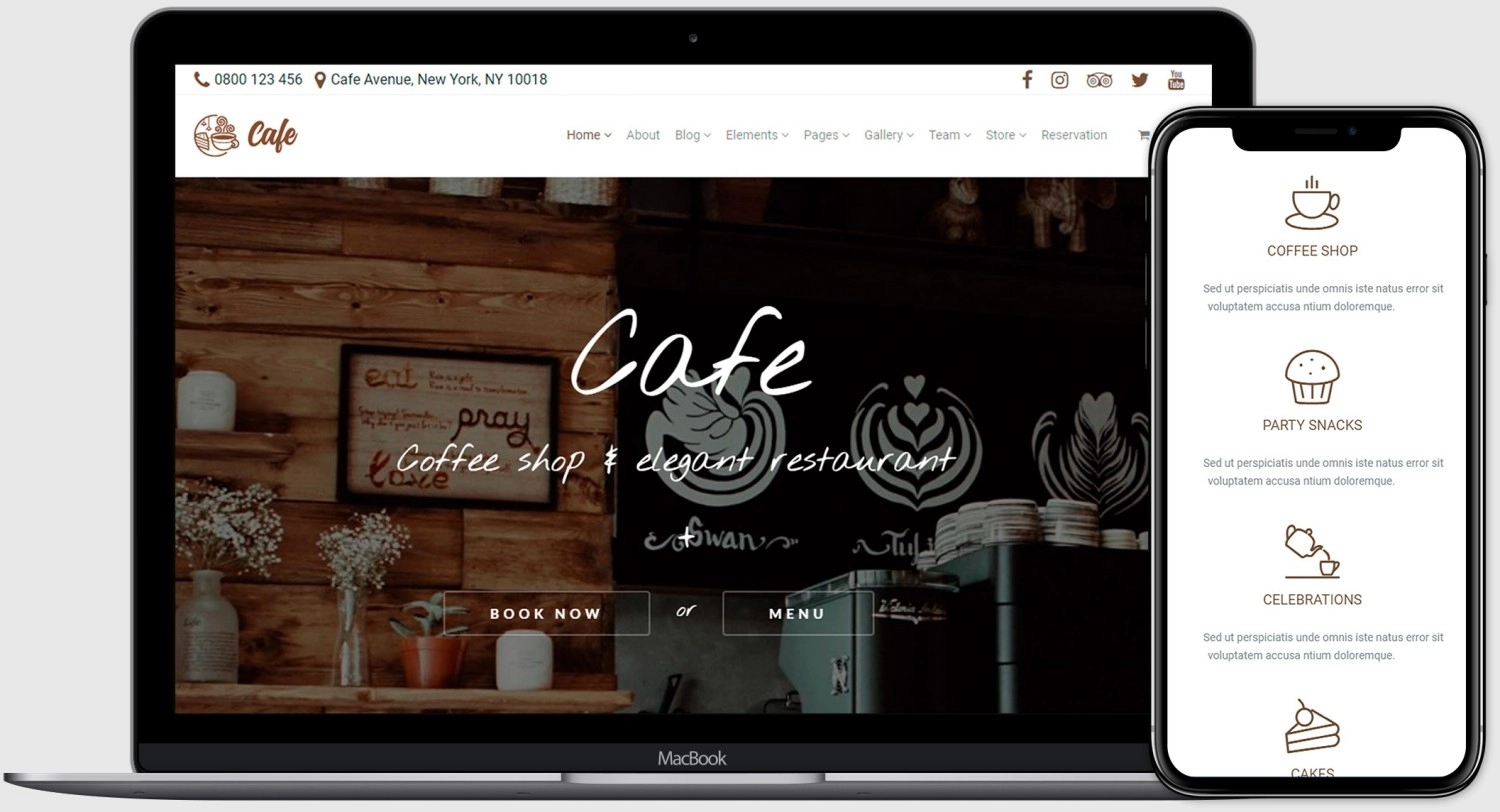VisualModo – Cafe WordPress Theme