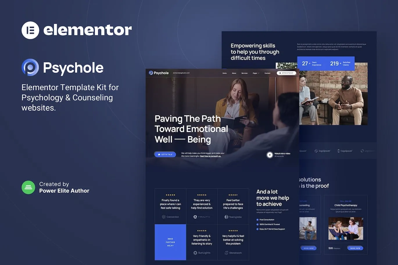 Psychole – Psychology and Counseling Elementor Template