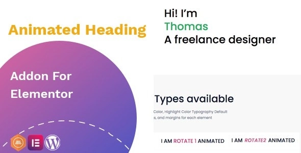 TFAnimated Headline Addon For Elementor