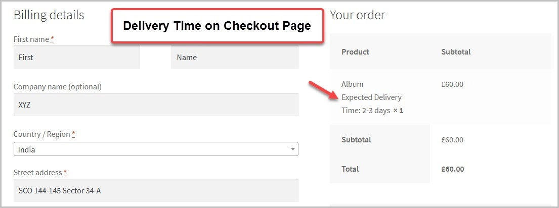 Estimate delivery date for Woocommerce Pro