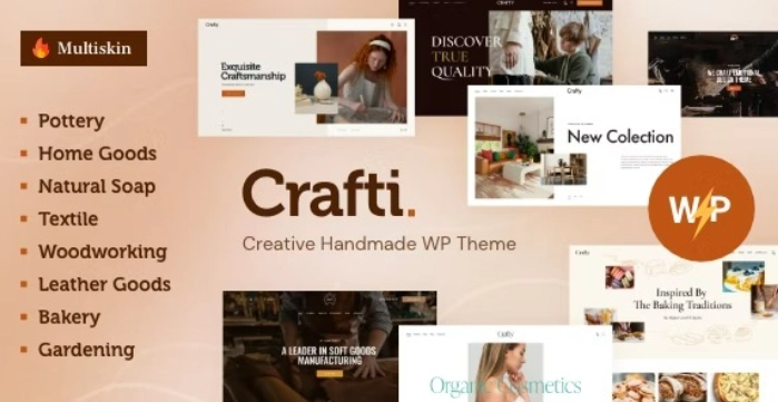 Crafti – Creative Handmade WordPress Theme