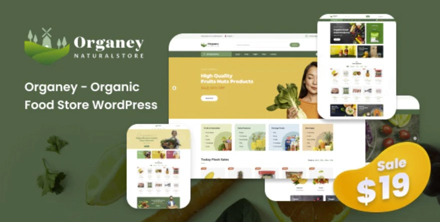 Organey – Organic Food WooCommerce WordPress Theme