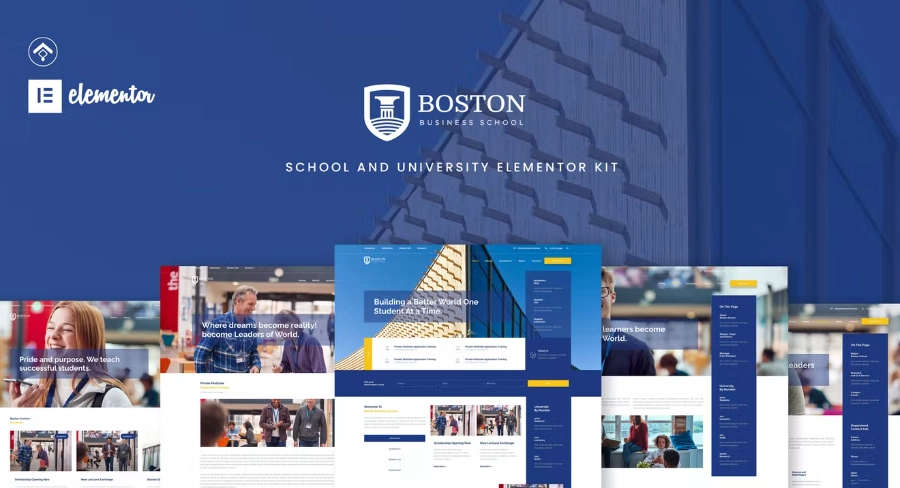 Boston – School & University Elementor Template