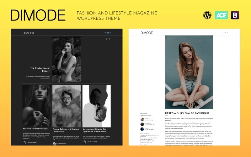 DIMODE – Fashion and Lifestyle Magazine WordPress Theme