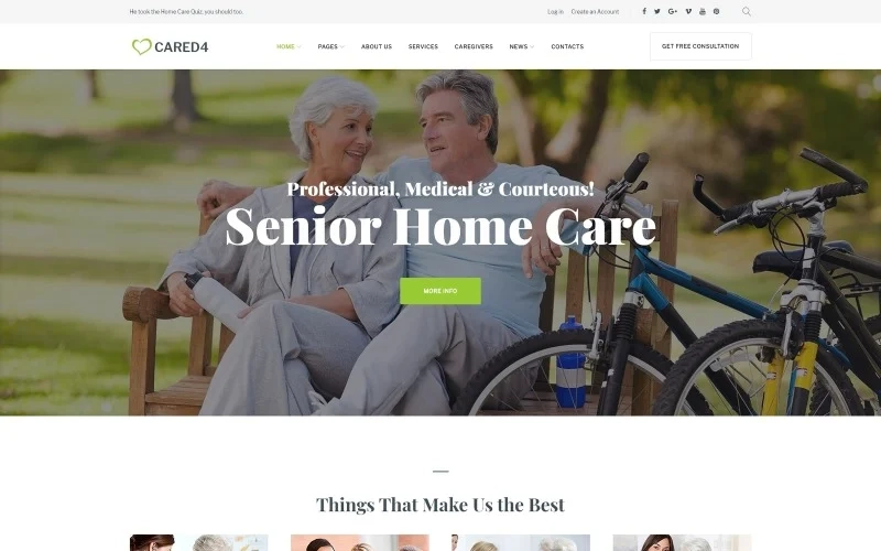 Cared4 – Senior Care WordPress Theme