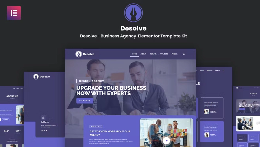 Desolve – Business Agency Elementor Template