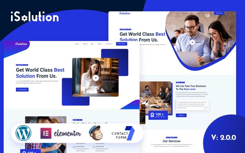 iSolution – IT Solution & IT Services Technology WordPress Theme