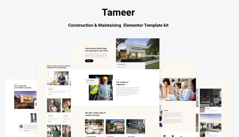 Tammer – Construction & Maintenance Elementor Template