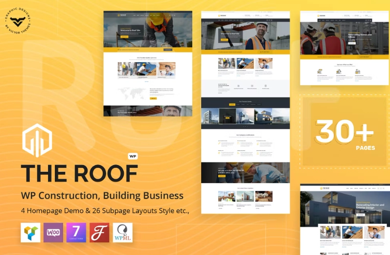 Roof – Construction, Building WordPress Theme