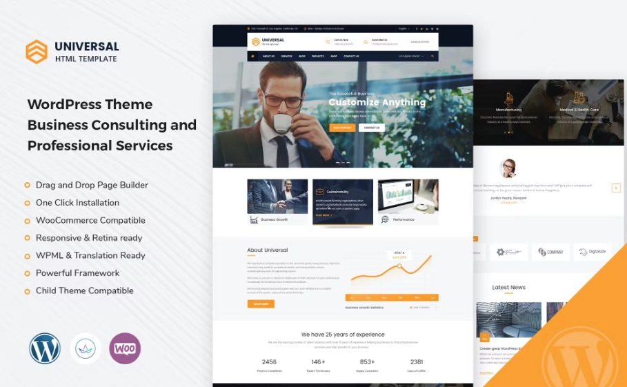 Universal – Business Consulting WordPress Theme