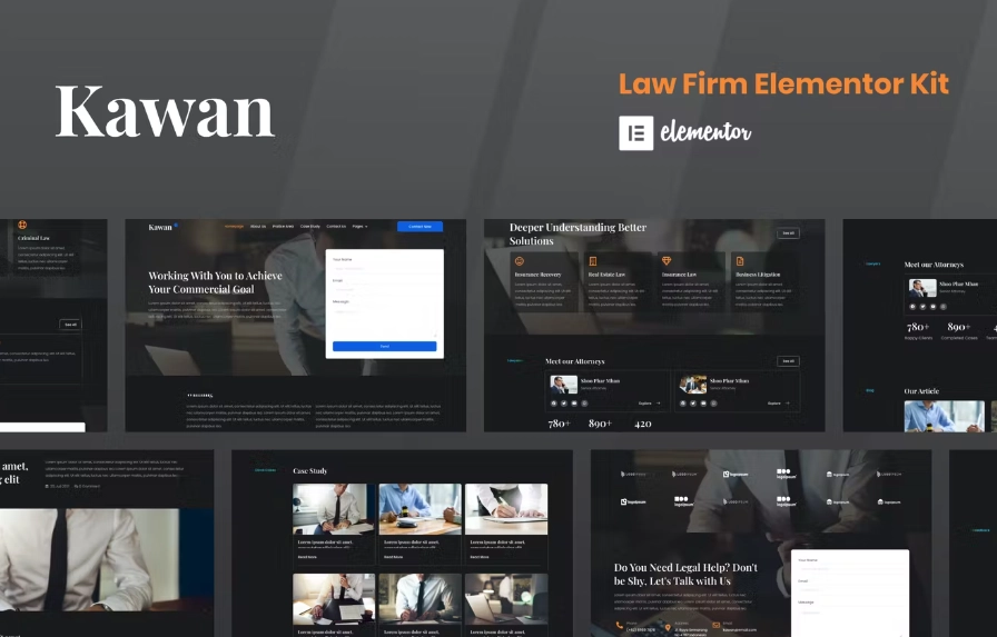 Kawan – Law Firm Elementor Template