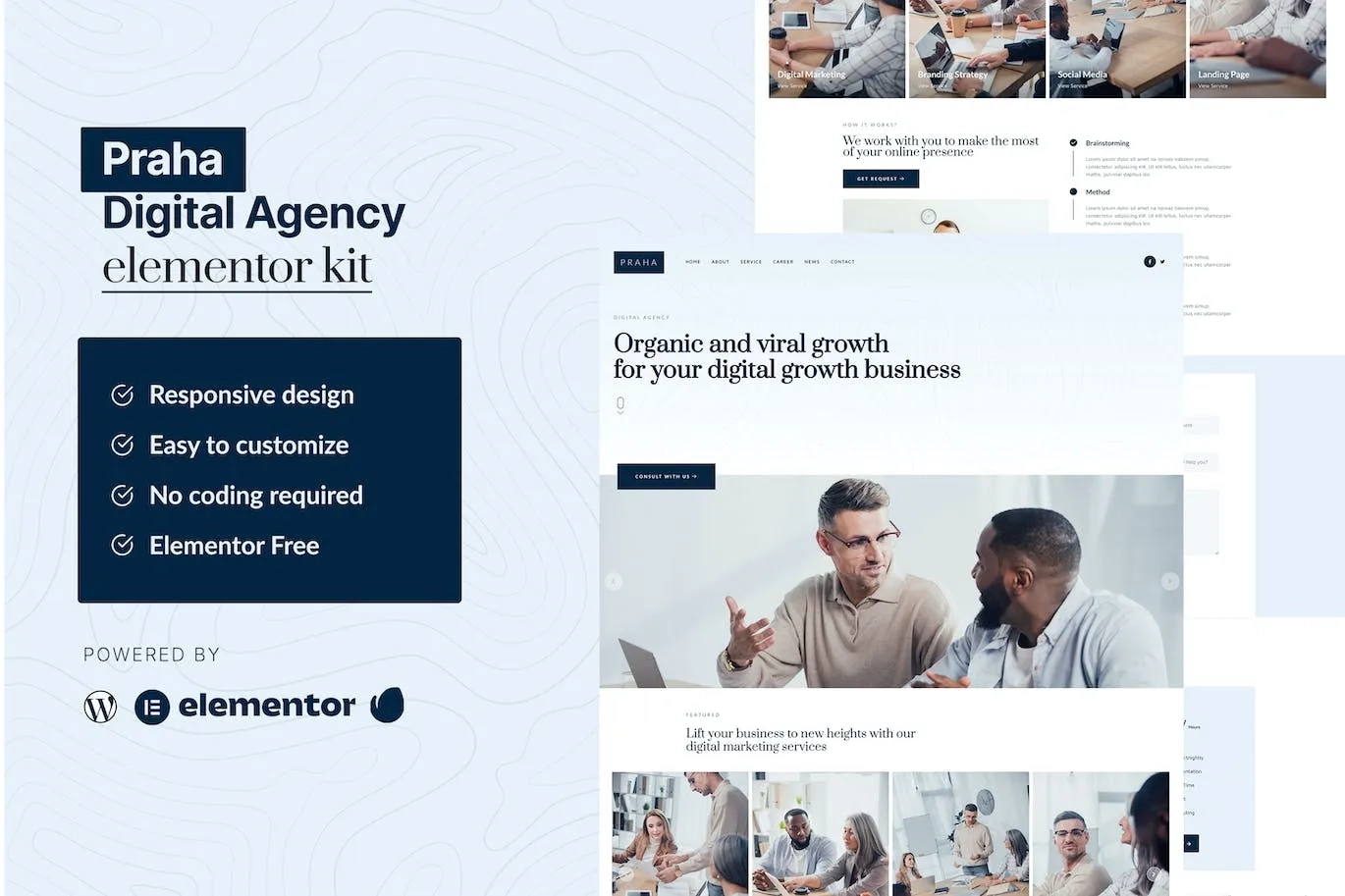 Praha – Digital Agency Elementor Template