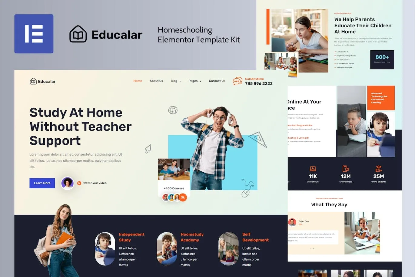 Educalar – Homeschooling Elementor Template