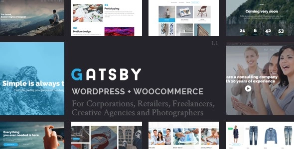 Gatsby – WordPress + eCommerce Theme