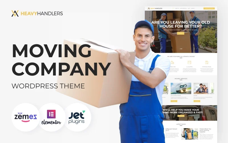 Heavy Handlers – Transportation & Moving Company WordPress Theme
