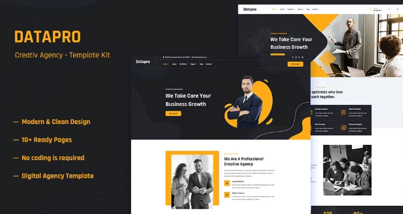 Datapro – Creativ Agency Elementor Template