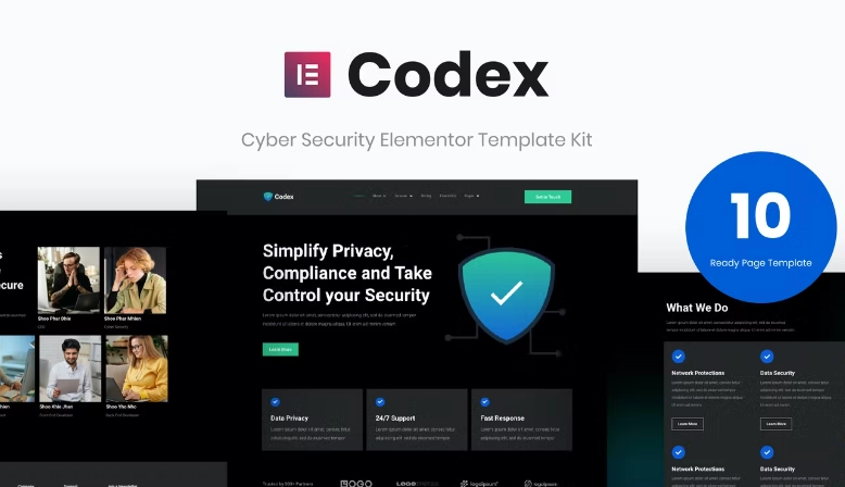 Codex – Cyber Security Elementor Template