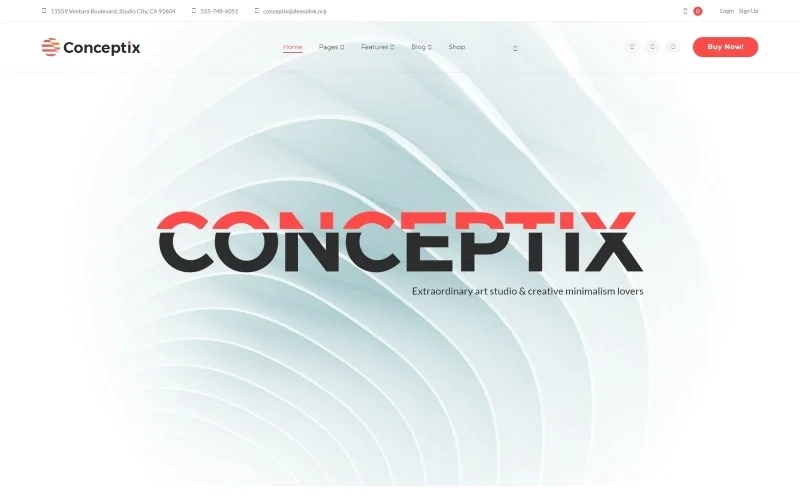Conceptix – Art Studio WordPress Theme