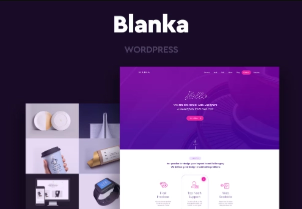 Blanka – One Page WordPress Theme