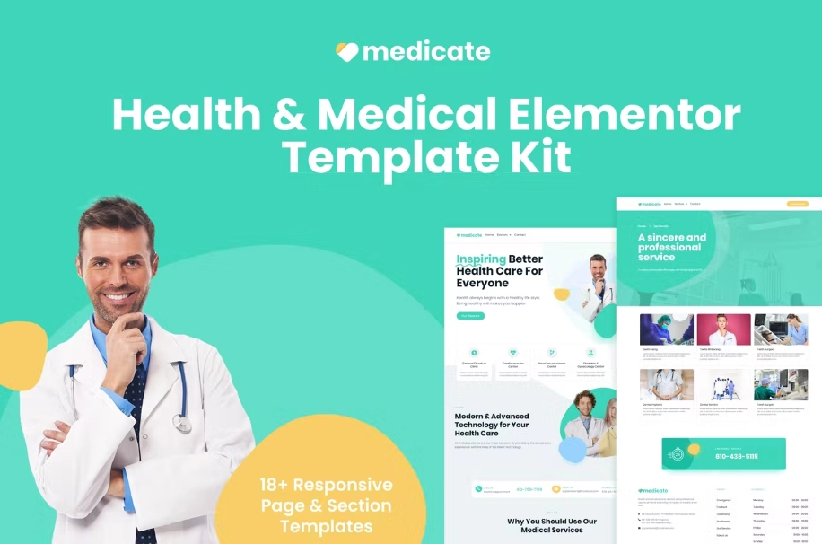 Medicate – Health & Medical Elementor Template