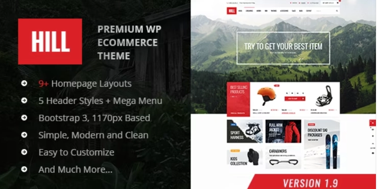 HILL – Premium Responsive WooCommerce Theme