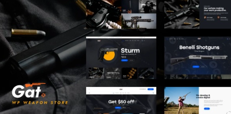 Gat – Gun & Weapon Store WordPress Theme