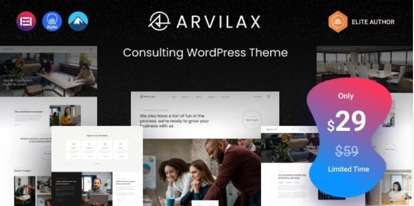 Arvilax – Business Consulting WordPress Theme