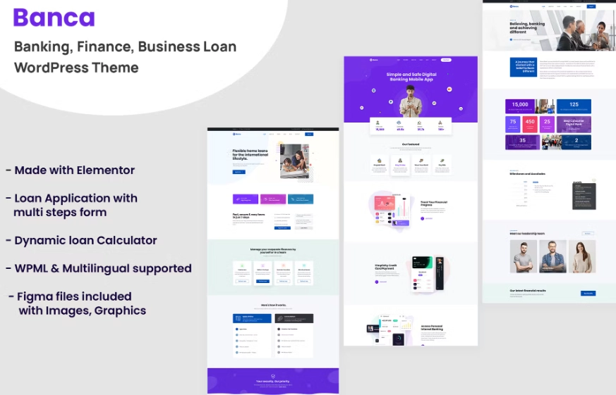 Banca – Banking, Business Loan WordPress Theme