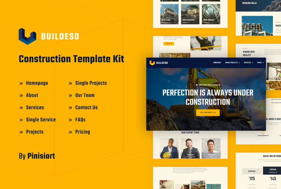 Buildeso – Construction & Building Elementor Template