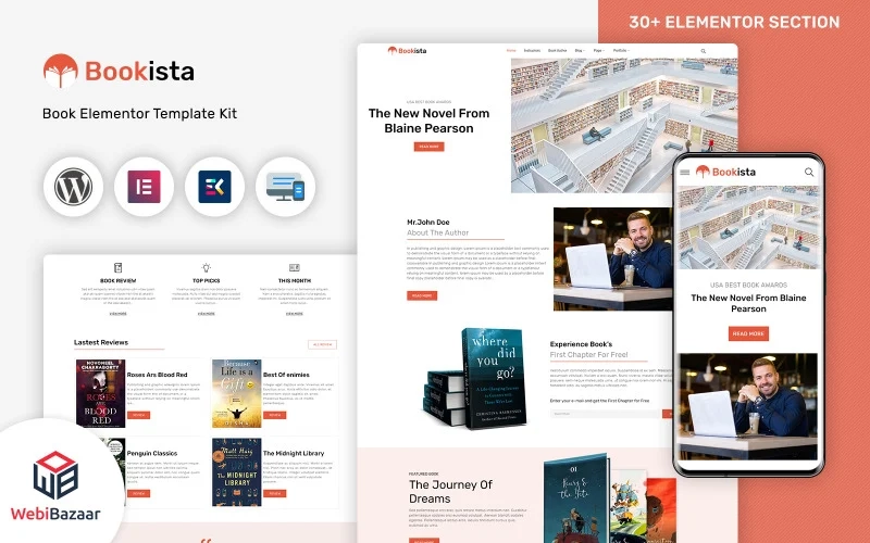 Bookista – Writer & Publishing Company WordPress Theme