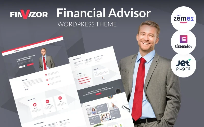 FinVizor – WordPress Theme for Financial Advisor