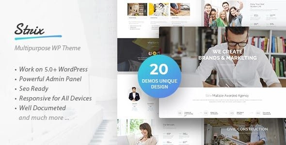 Strix – Multipurpose Business & Agency WordPress Theme