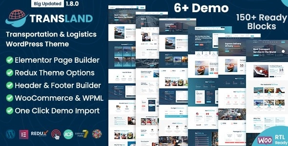 Transland – Transportation & Logistics WordPress Theme