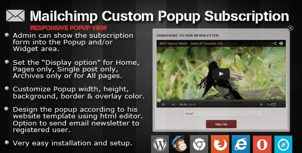 WP Mailchimp Subscription