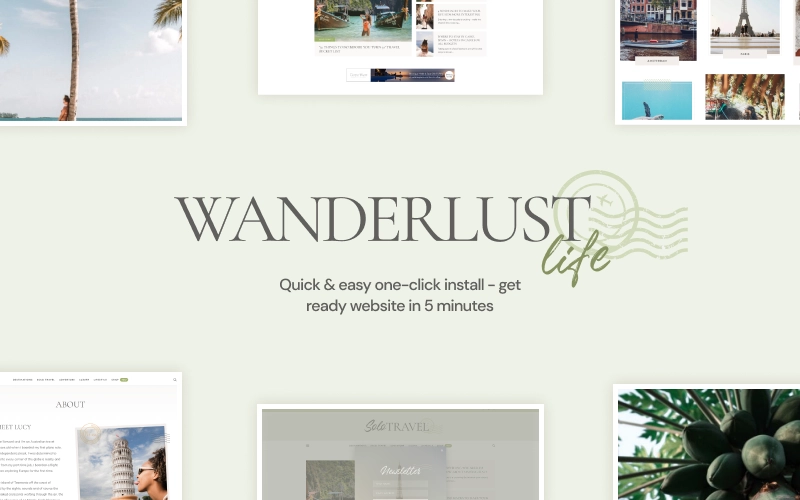 Wanderlust Life – Nomad and Travel Blog WordPress Theme