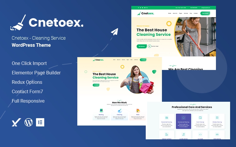 Cnetoex – Cleaning Service WordPress Theme