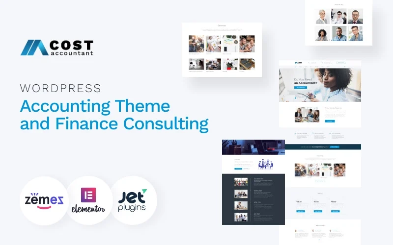 Cost Accountant – WordPress Accounting Theme and Finance Consulting WordPress Theme
