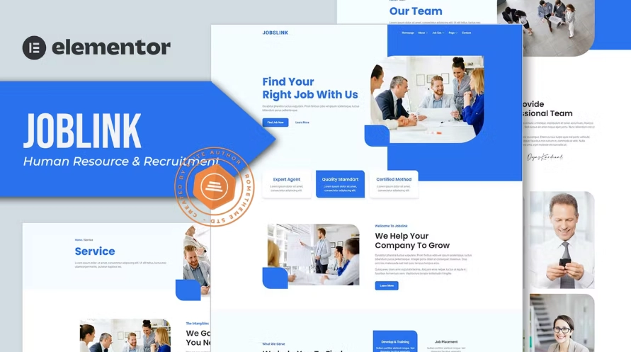 Jobslink – Human Resource & Recruitment Agency Elementor Template