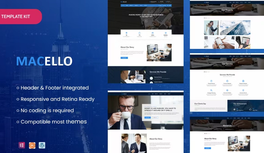 Macello – Business Consulting & Accounting Elementor Template