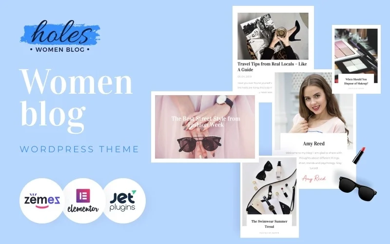 Holes – Women Blog Multipurpose Classic WordPress Elementor Theme WordPress Theme