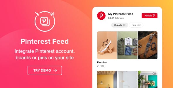 PinterestFeed1.2.0–WordPressPinterestplugin