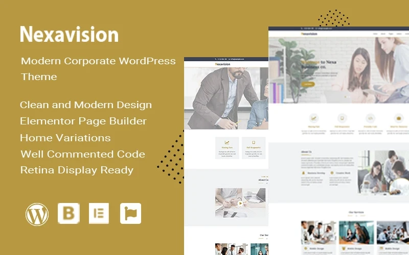 Nexavision – Multipurpose Website Builder using Elementor Wordpress Theme WordPress Theme
