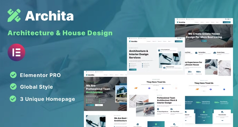 Archita – Architecture & Interior Design Elementor Template