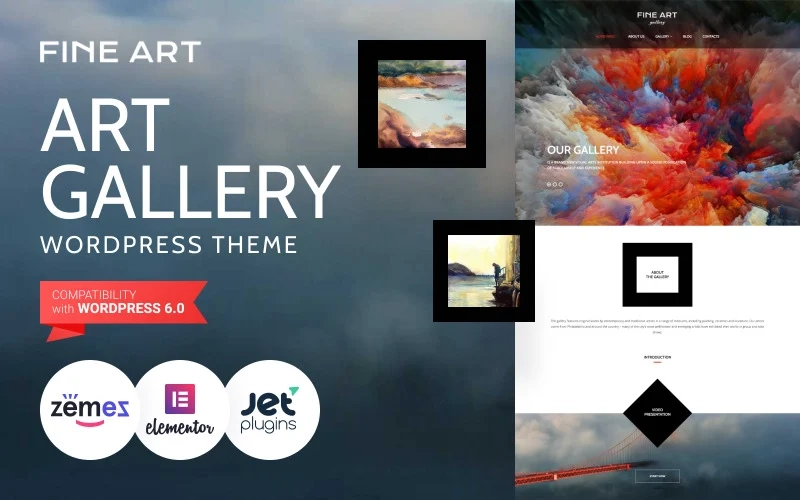 Fine Art – Art Gallery WordPress Theme