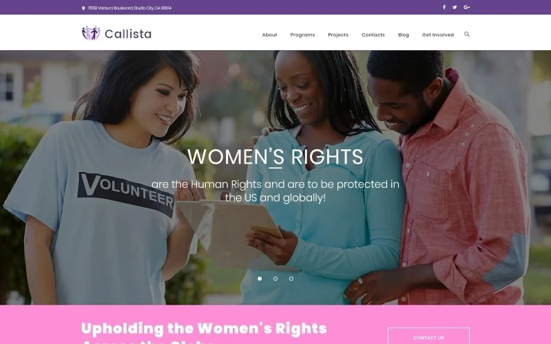 Callista – Charity & Fundraising WordPress Theme