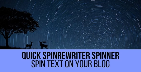 Quick SpinRewriter Spinner