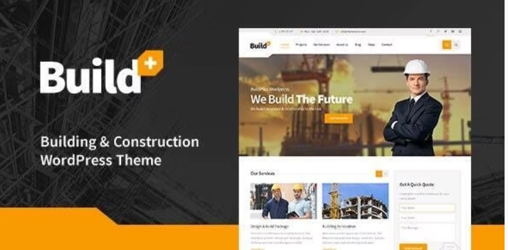 BuildPlus – Engineering Construction Building WordPress Theme