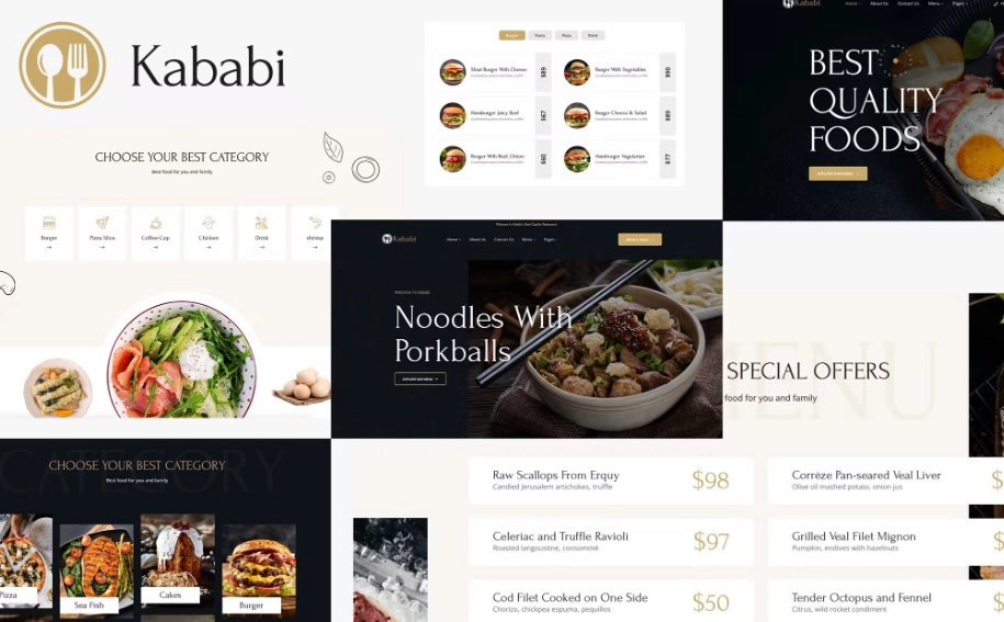Restaurant WordPress Theme – Kababi