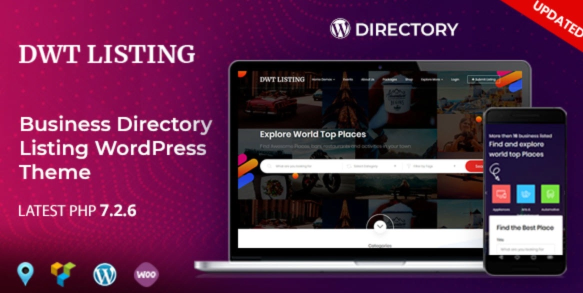 DWT – Directory & Listing WordPress Theme