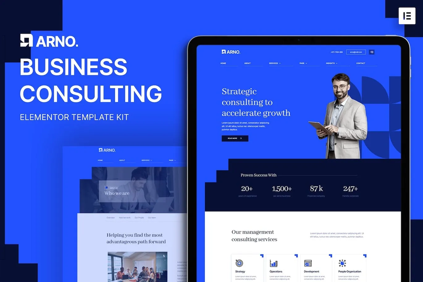 Arno – Business Consulting Elementor Template
